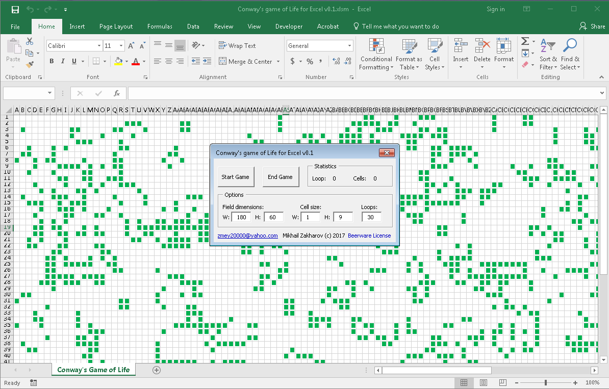 excel games to make